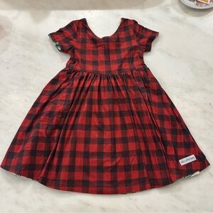 Red and Black Plaid Christmas Dress